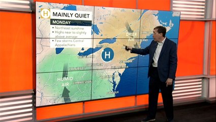 Turning warmer and more humid in the East then Barry's rains are coming