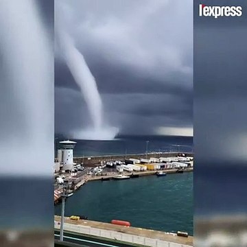 Une trombe marine observée en Corse