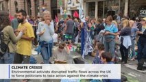 Protests urging action against climate crisis disrupt traffic in 5 UK cities