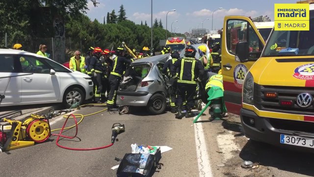 Siete personas heridas tras un accidente en la A-42