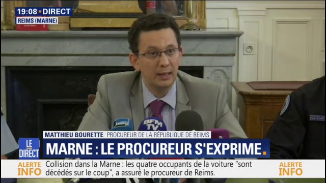 Collision dans la Marne: à cette heure, rien ne permet de savoir pour quel motif le véhicule s'est engagé (Procureur)