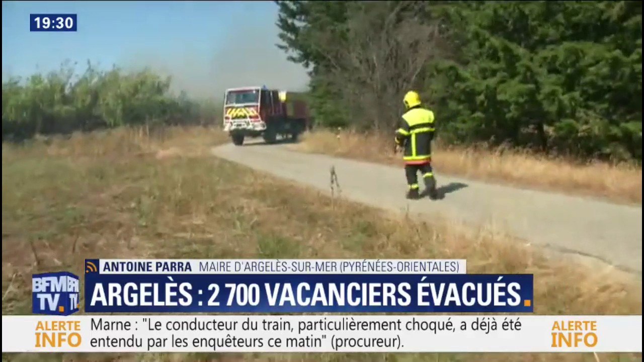 Incendie à Argelès-sur-Mer: selon le maire de la commune, "le feu est en voie d'être maîtrisé"
