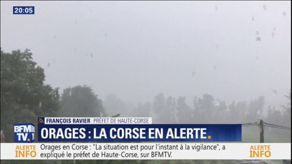 Orages: pour le préfet de Haute-Corse, "la situation est, pour l'instant, à la vigilance"