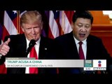 Trump reclama a China por no cumplir con compromiso de comprar los productos agrícolas