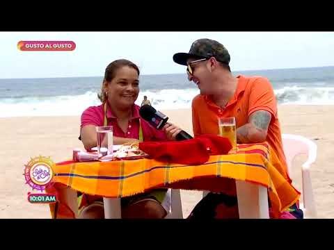 Sajid se fue a disfrutar de unos ricos mariscos en Barra de Coyuca | Sale el Sol