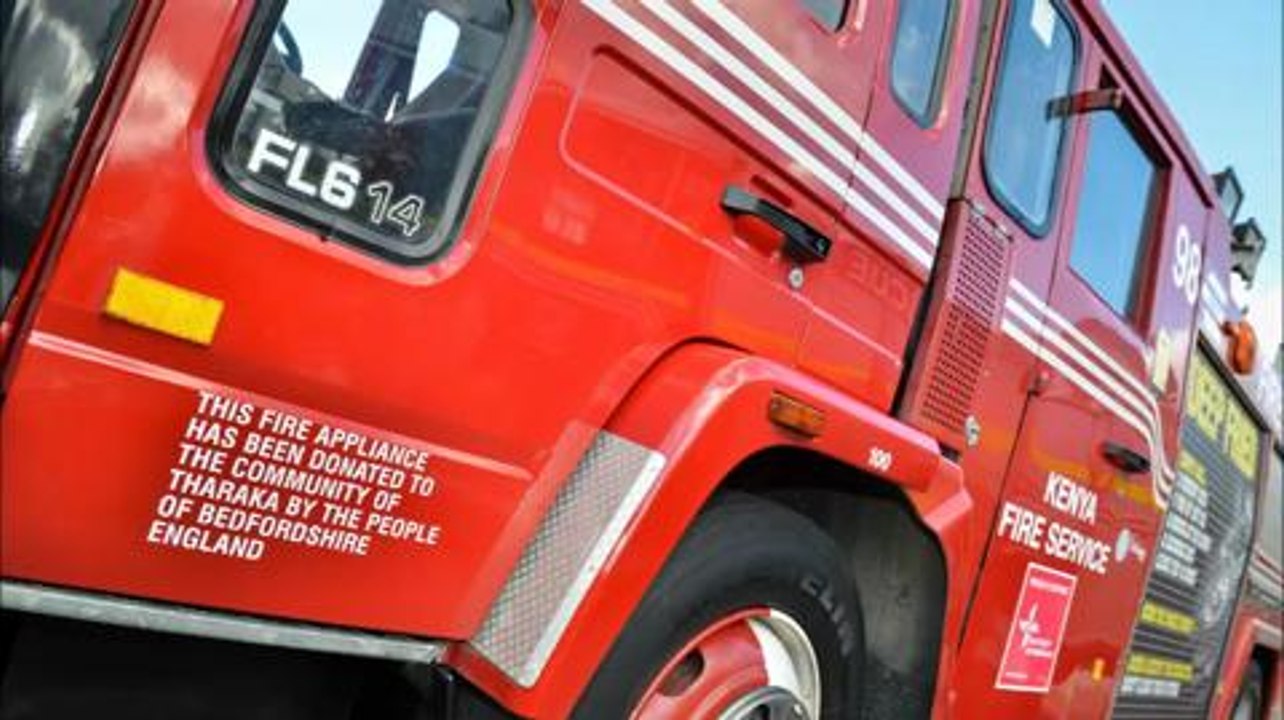 Fire service donates engine to Kenya