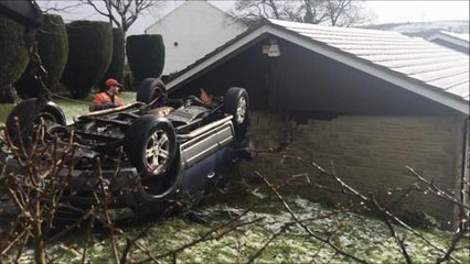 Car crashes into side of Ripponden house