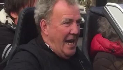 Clarkson drives mercedes