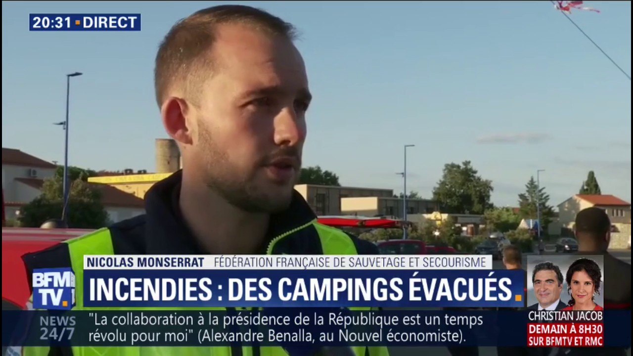 Argelès-sur-Mer: "l'incendie est pris en compte, il n'y a plus de danger pour la soirée" (Secouriste)