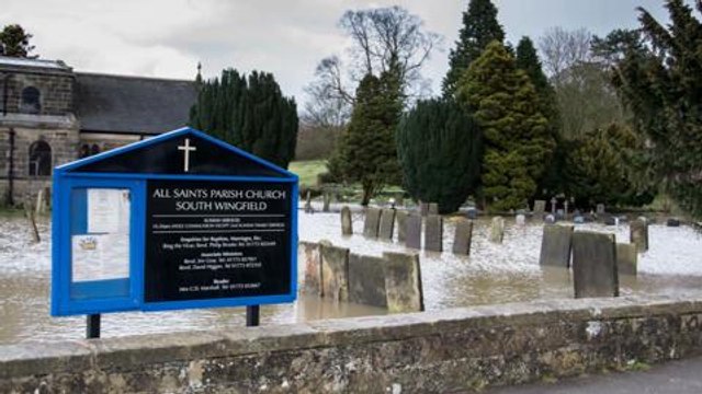 Easter flooding in Derbyshire