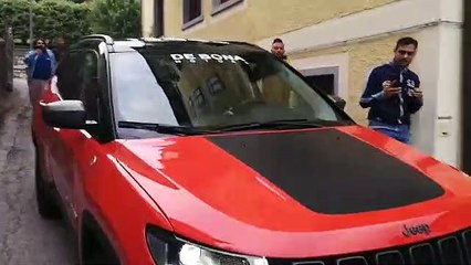 L'ARRIVO DI JONY DURMISI E BADELJ AD AURONZO DI CADORE