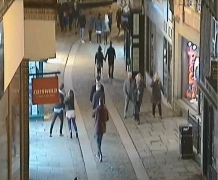 CCTV captures assault in Durham city