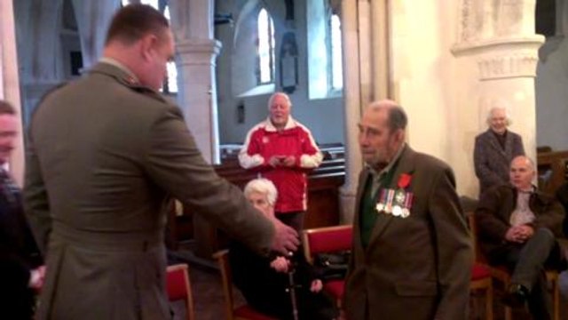 D-DAY Veteran receives his medals