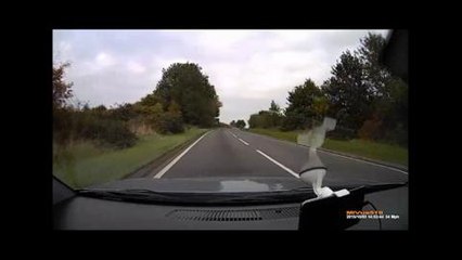 Dashcam footage of A509 crash