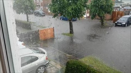 Flash flood at Deeping St Nicholas