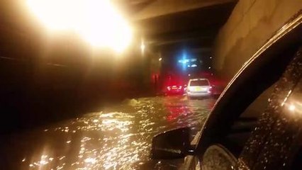 Uber drives through floods