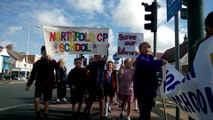 Protest against planned library closures