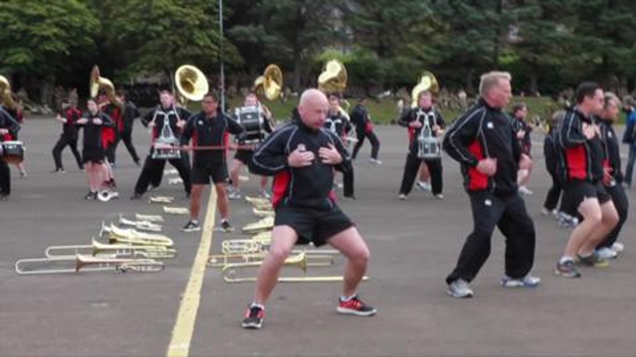 Edinburgh tattoo rehearsal