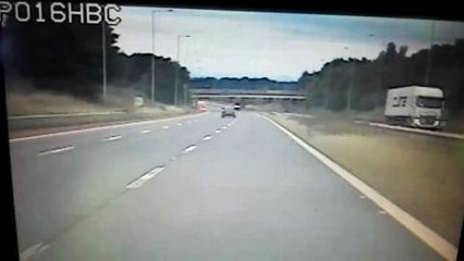 Drunk driver swerves on M6