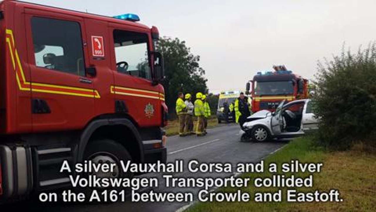 Emergency services called to crash