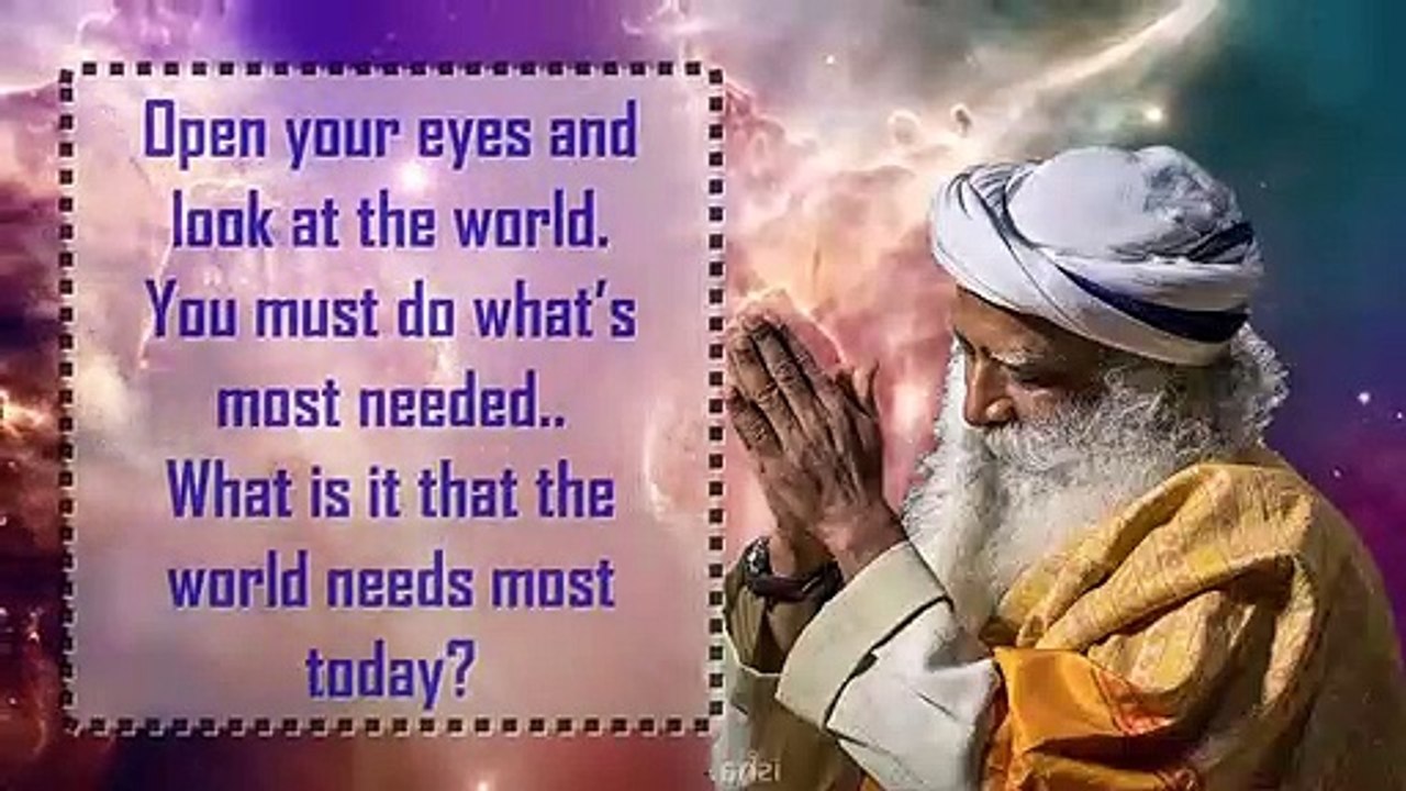 Open your eyes and look at the world