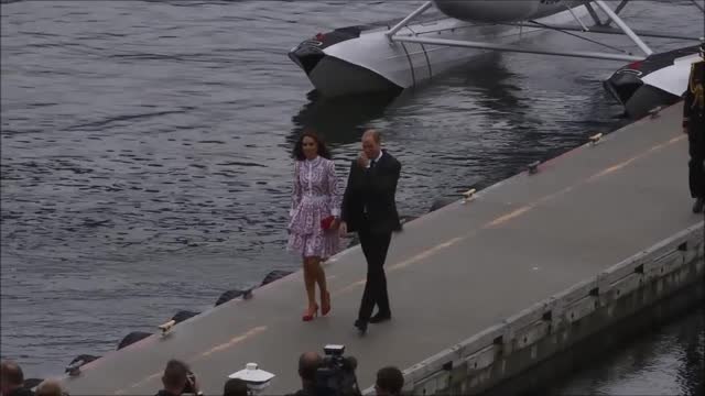The Duke and Duchess of Cambridge arrive in Vancouver
