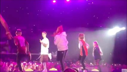 Burnley schoolgirl dances with Justin Bieber