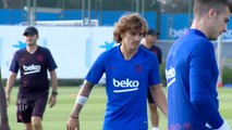 Primer entrenamiento de Griezmann con el FC Barcelona