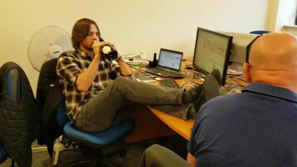 Presses stop as staff embrace the Mannequin Challenge