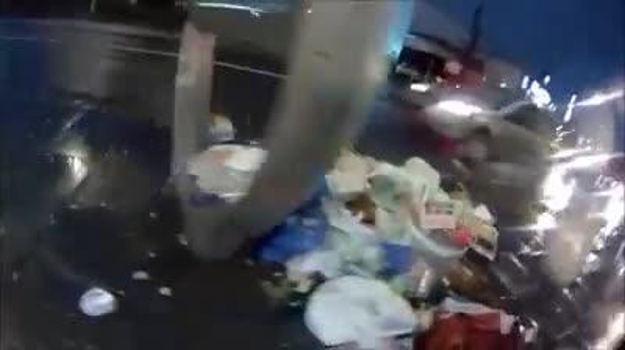 Flytipping in St James. Video: Beckie Thomas