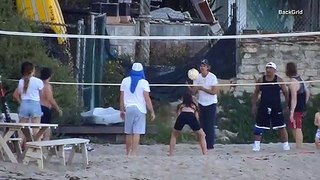 Leonardo DiCaprio indulges in his favorite sport volleyball