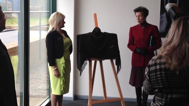 Princess Anne visits Batley mill