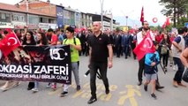 Erzincan'da 15 Temmuz Demokrasi ve Milli Birlik Günü'nde Milli Birlik yürüyüşü
