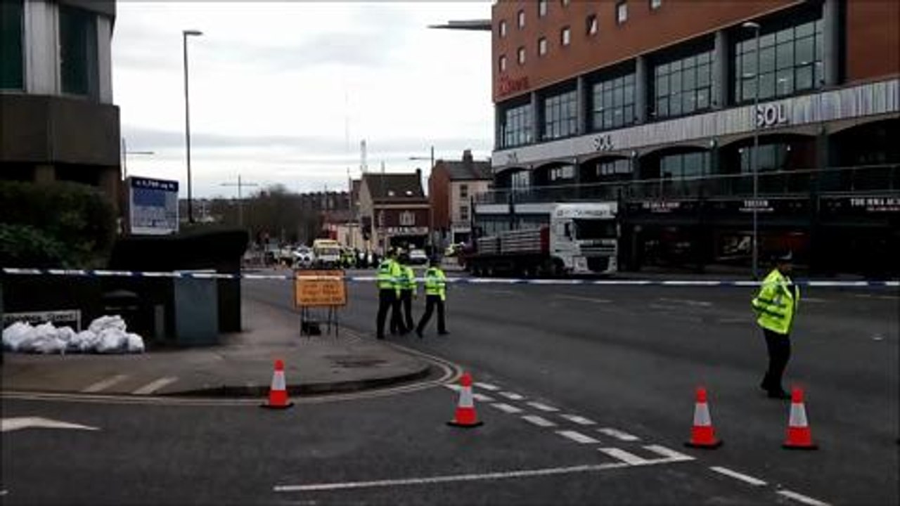 Pedestrian in serious collision