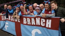 South Shields fans at Coleshill