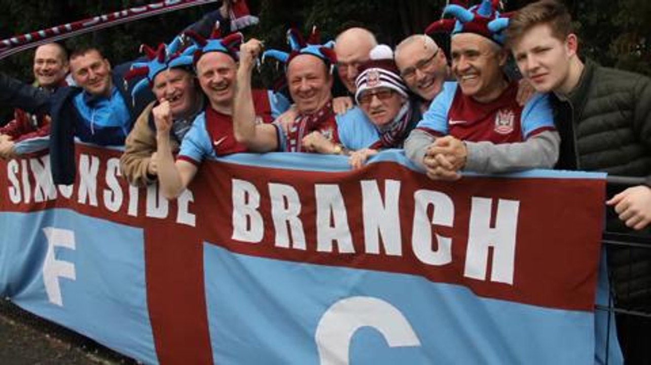 Shields fans at Coleshill