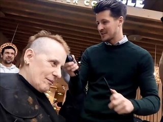 Head shave at Tesco Extra