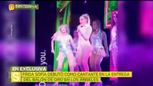 Frida Sofía  debutó como cantante en la entrega del Balón de Oro.