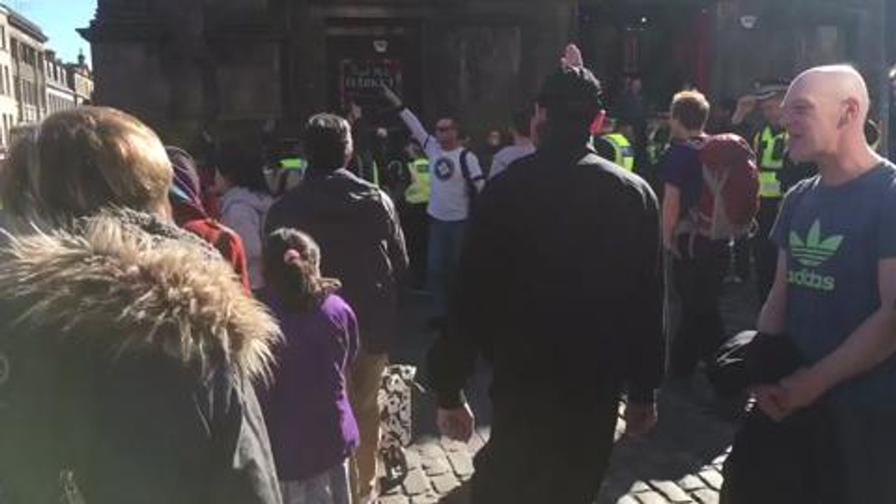 Nazi march in Edinburgh