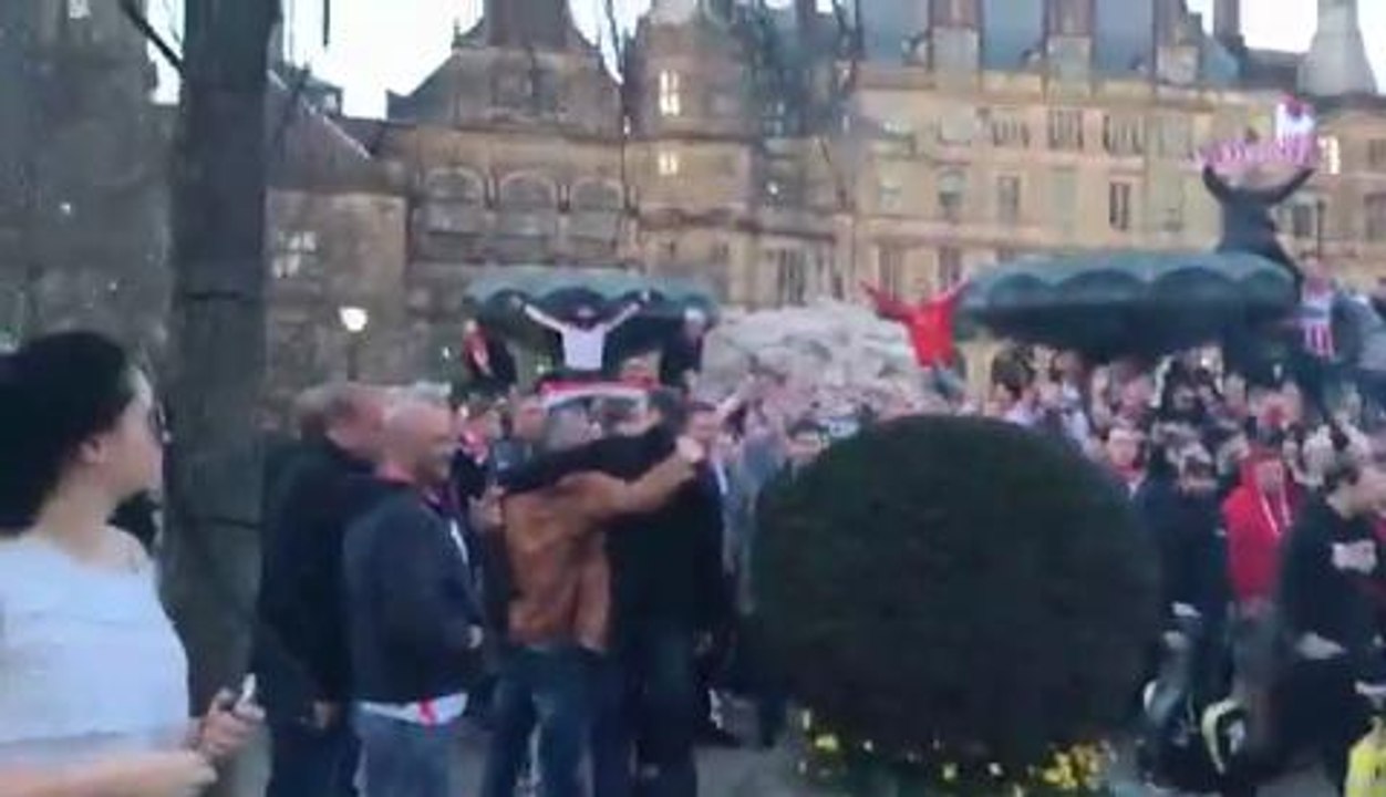 FC Cologne fans in Sheffield