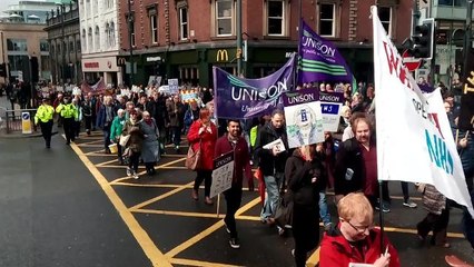 Save Our NHS protest march in Leeds