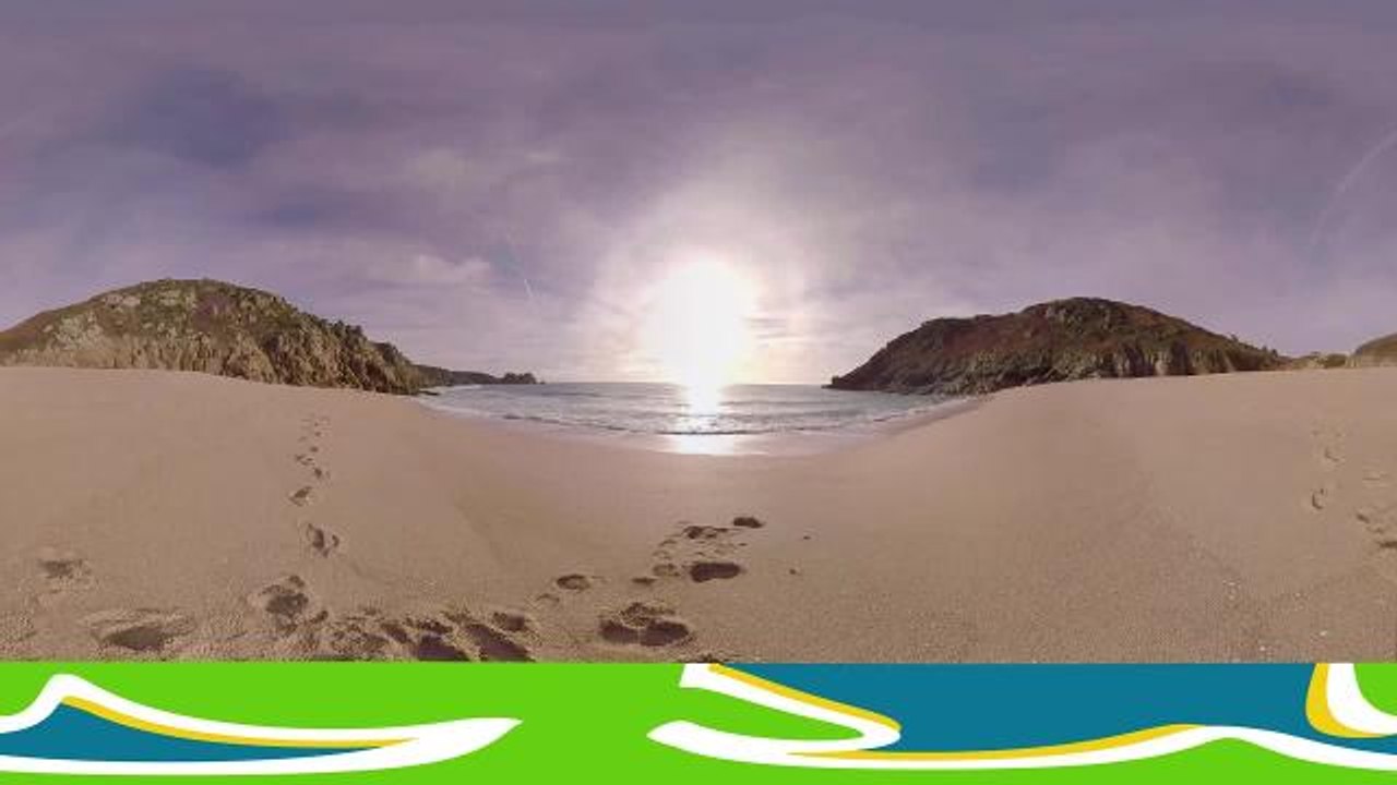 South West Coast Path National Trail 360 VR footage of Porthcurno and the Minack Theatre (1)