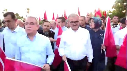 Antalya'da 15 Temmuz Milli Birlik Yürüyüşü