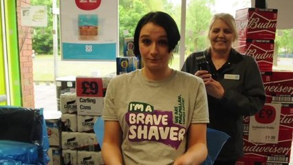 Macmillan head shave