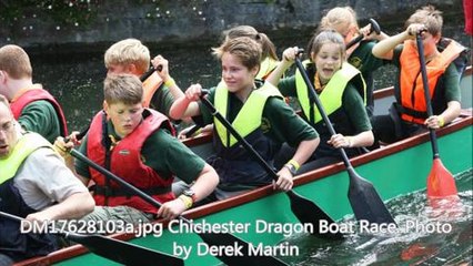 Dragon boats take to Chichester waters