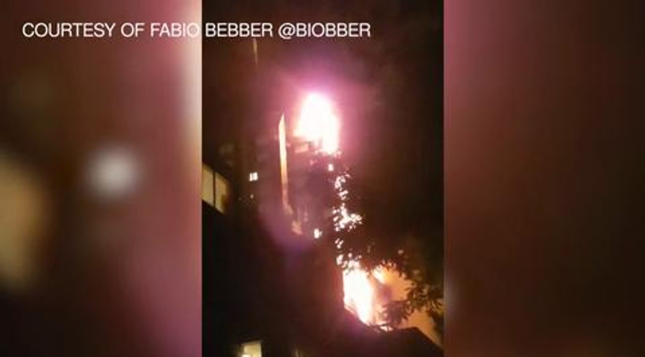 Baby caught from Grenfell Tower