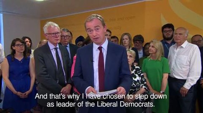 Tim Farron resigns
