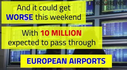 Airport passport control chaos