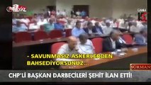 CHP'li başkan darbecileri şehit ilan etti