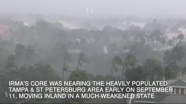 Florida suffers coast-to-coast battering from 130mph Irma